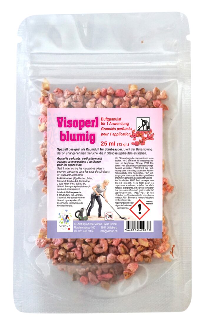 Visoperl - Duftgranulat 25 x 12g (25ml) für Staubsauger